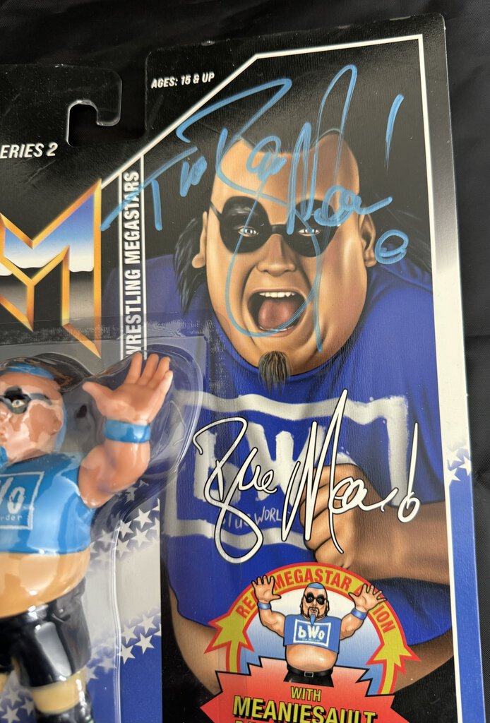 The Blue Meanie - Wrestling Megastars - Autographed Figure