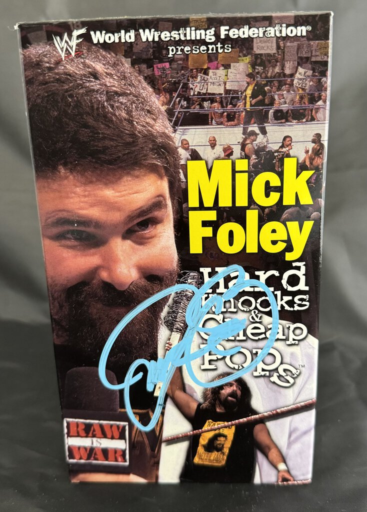 Mick Foley - Hard Knocks & Cheap Pops - Autographed VHS